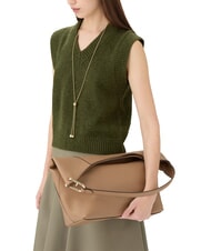 FURLA LARA Leather shoulder bag desert - Women’s Bags - 6