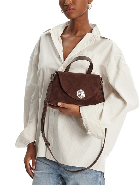NIKLA SUEDE BIM Handbag, with shoulder strap brunette - Women’s Bags