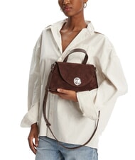 COCCINELLE NIKLA SUEDE BIM Handbag, with shoulder strap brunette - Women’s Bags - 5