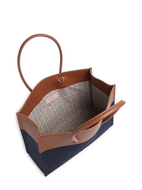 MYRTHA DENIM Shoulder bag blue den/cognac - Women’s Bags