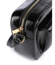 COCCINELLE BEAT SHINY WRINKLED Mini shoulder bag Black - Women’s Bags - 3