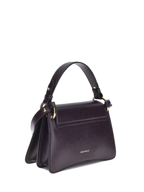 C-ME CALF COCKER Small leather bag with shoulder strap plums - Women’s Bags
