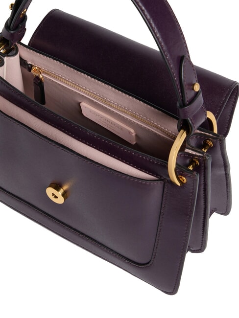 C-ME CALF COCKER Small leather bag with shoulder strap plums - Women’s Bags