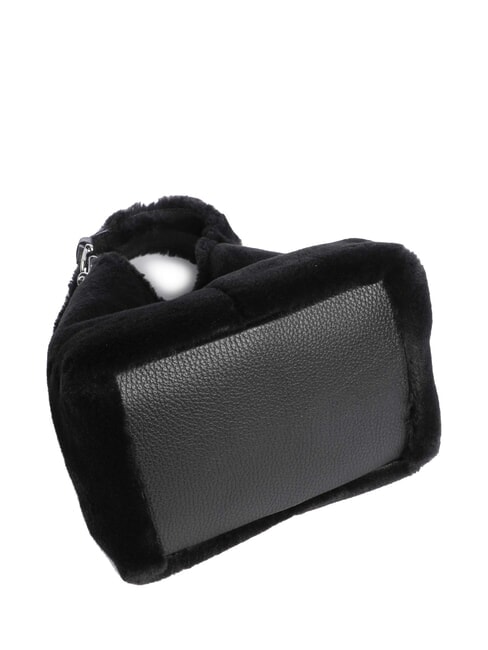 C-EASY FUR Mini handbag with shoulder strap Black - Women’s Bags