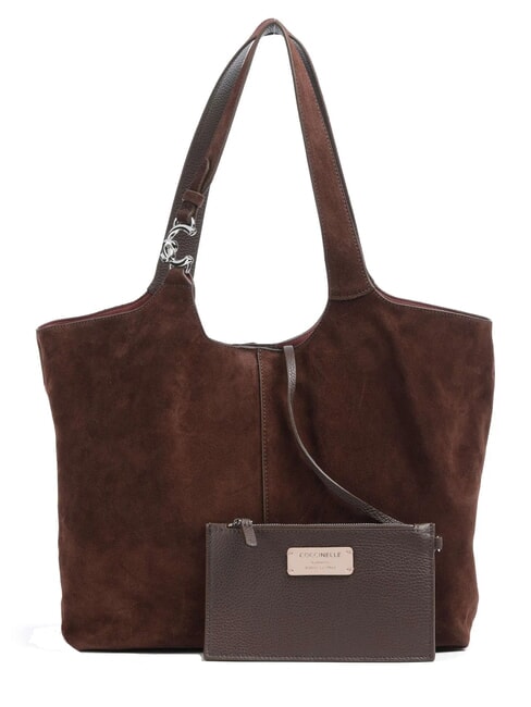 C-EASY SUEDE Suede shoulder bag brunette - Women’s Bags