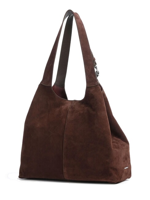 C-EASY SUEDE Suede shoulder bag brunette - Women’s Bags