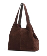 COCCINELLE C-EASY SUEDE Suede shoulder bag brunette - Women’s Bags - 3