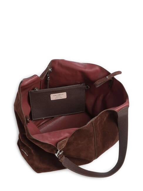C-EASY SUEDE Suede shoulder bag brunette - Women’s Bags