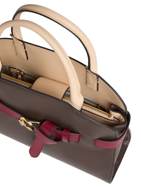 SABINE Handbag, with shoulder strap, in leather brunet/betu/rib - Women’s Bags