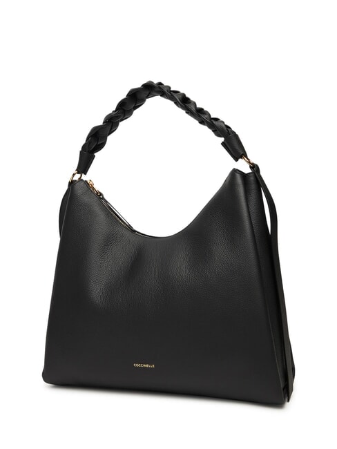 BOHEME GRANA DOUBLE Large leather shoulder bag noir/cognac - Women&rsquo;s Bags