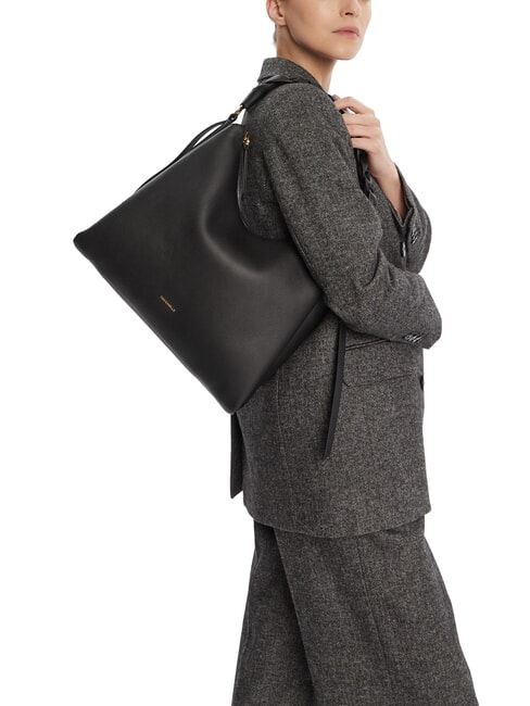 BOHEME GRANA DOUBLE Large leather shoulder bag noir/cognac - Women&rsquo;s Bags