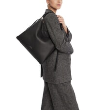 COCCINELLE BOHEME GRANA DOUBLE Large leather shoulder bag noir/cognac - Women&rsquo;s Bags - 5