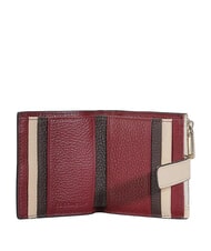 COCCINELLE METALLIC TRICOLOR Mini wallet in hammered leather - Women&rsquo;s Wallets