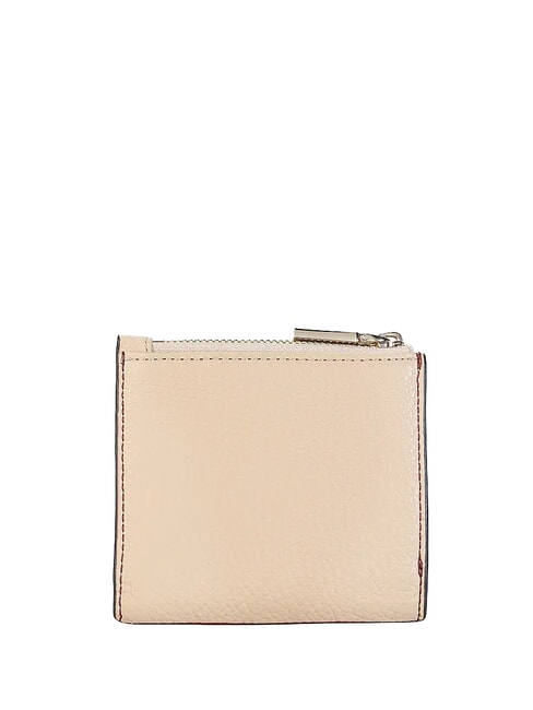 METALLIC TRICOLOR Mini wallet in hammered leather Acai / GRAPE - Women&rsquo;s Wallets