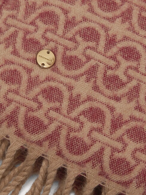MONOGRAM WOOL Wool blend scarf MULTICOL / GRAPE - Scarves
