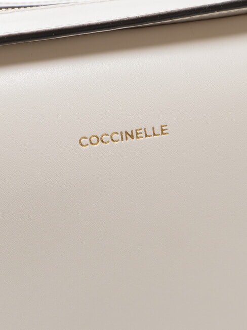 MALETA CALF Leather handbag with shoulder strap white - Women’s Bags