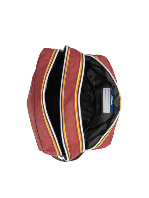 ALBAS Double zip beauty case with pockets red syrah - Beauty Case