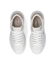LIUJO CASPER 01 Sneakers with laminated insert white / light gold - Women&rsquo;s shoes - 4