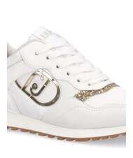 LIUJO MAXI WONDER LOW Sneakers with glitter details white - Women’s shoes - 4