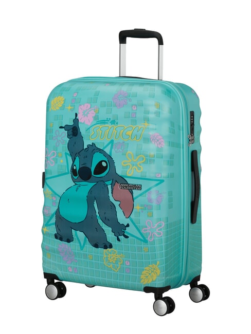 WAVEBREAKER DISNEY  Medium Trolley stitch flower - Rigid Trolley Cases