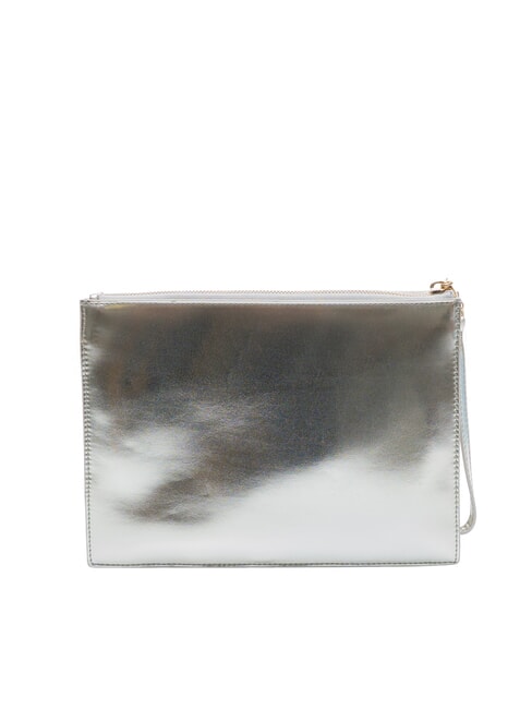 TH MONOGRAM Envelope clutch with wristlet metallic silver - Women&rsquo;s Bags