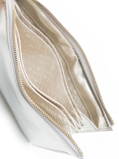 TH MONOGRAM Envelope clutch with wristlet metallic silver - Women&rsquo;s Bags