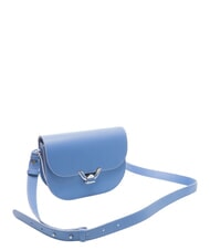 COCCINELLE DEW Mini shoulder bag, in leather blue - Women’s Bags - 2