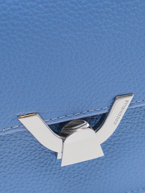 DEW Mini shoulder bag, in leather blue - Women’s Bags