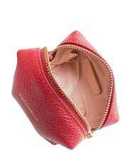 COCCINELLE TRAVEL Leather toiletry bag sangria - Sachets & Travels Cases - 4
