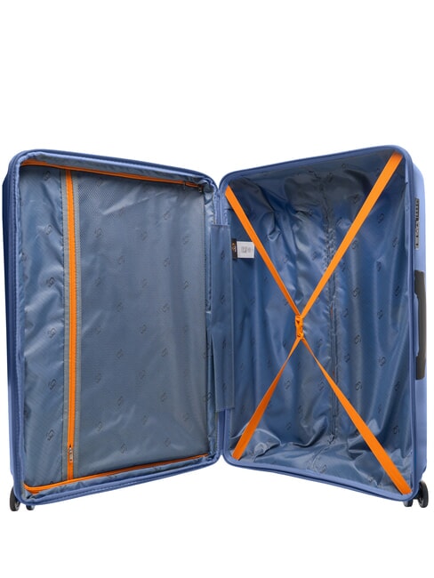 SLIDE Large, expandable trolley royal blue - Rigid Trolley Cases