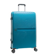 LESAC SLIDE Large, expandable trolley malachite blue - Rigid Trolley Cases - 3