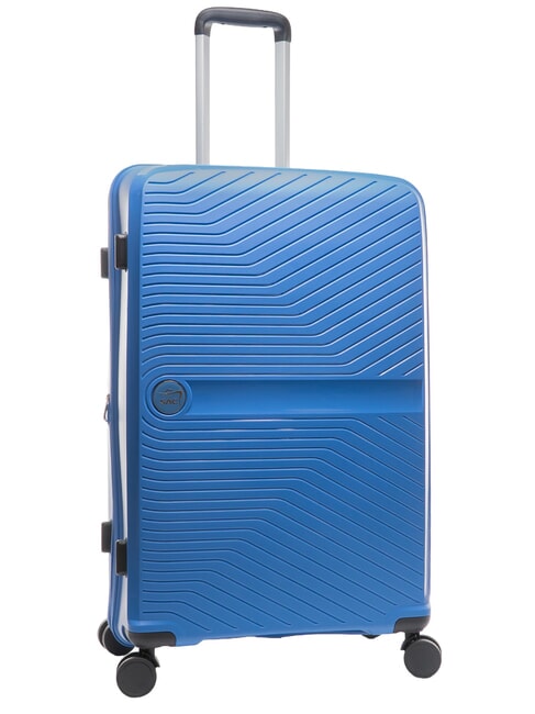 SLIDE Large, expandable trolley haze blue - Rigid Trolley Cases