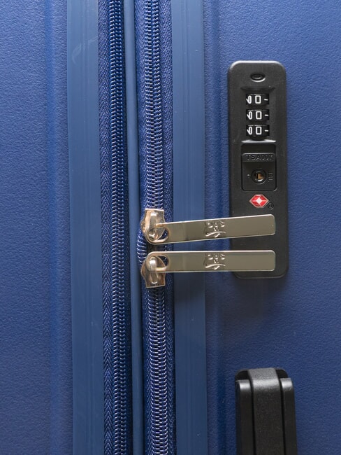 SLIDE Medium Trolley, Expandable royal blue - Rigid Trolley Cases