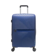 LESAC SLIDE Cabin Set + Medium and Large expandable, ultra-resistant royal blue - Rigid Trolley Cases - 4