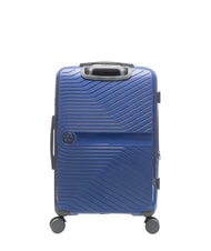 LESAC SLIDE Cabin Set + Medium and Large expandable, ultra-resistant royal blue - Rigid Trolley Cases - 6