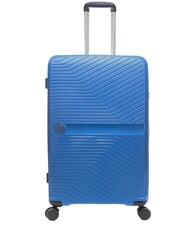 LESAC SLIDE Cabin Set + Medium and Large expandable, ultra-resistant haze blue - Rigid Trolley Cases - 3