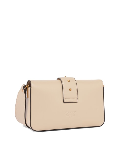 LOVE ONE SLOUCHY Mini leather shoulder bag beige-smoky gray-antique gold - Women&rsquo;s Bags
