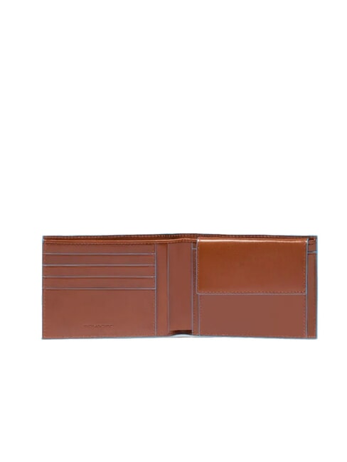 wallet BLUE SQUARE, in leather, with RFID BROWN - Men&rsquo;s Wallets
