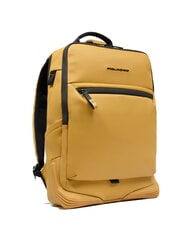 PIQUADRO CORNER SPECIALE GOMMATO 15.6" laptop backpack Yellow - Laptop backpacks - 2