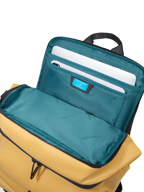 CORNER SPECIALE GOMMATO 15.6" laptop backpack Yellow - Laptop backpacks