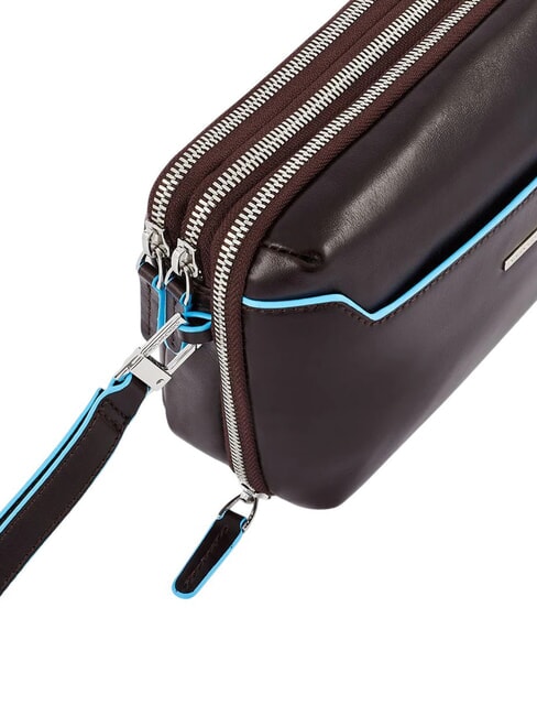 BLUE SQUARE Organized leather pouch MAHOGANY - Tablet holder& Organizer