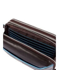 PIQUADRO BLUE SQUARE Organized leather pouch MAHOGANY - Tablet holder& Organizer - 5