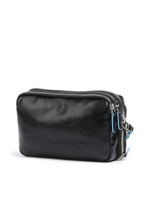 BLUE SQUARE Organized leather pouch Black - Tablet holder& Organizer