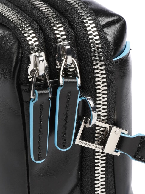 BLUE SQUARE Organized leather pouch Black - Tablet holder& Organizer