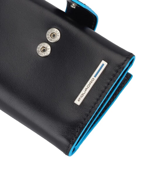 BLUE SQUARE Trifold leather wallet and coins Black - Men&rsquo;s Wallets