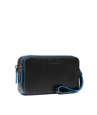 PIQUADRO BLUE SQUARE Leather clutch bag Black - Women’s Bags - 2