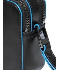 PIQUADRO BLUE SQUARE Leather clutch bag Black - Women’s Bags - 4