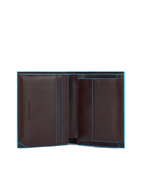 BLUE SQUARE Vertical leather wallet MAHOGANY - Men&rsquo;s Wallets