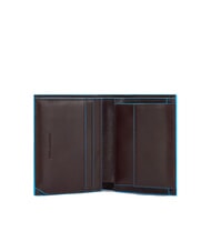 PIQUADRO BLUE SQUARE Vertical leather wallet MAHOGANY - Men&rsquo;s Wallets - 2