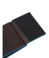 PIQUADRO BLUE SQUARE Vertical leather wallet MAHOGANY - Men&rsquo;s Wallets - 3